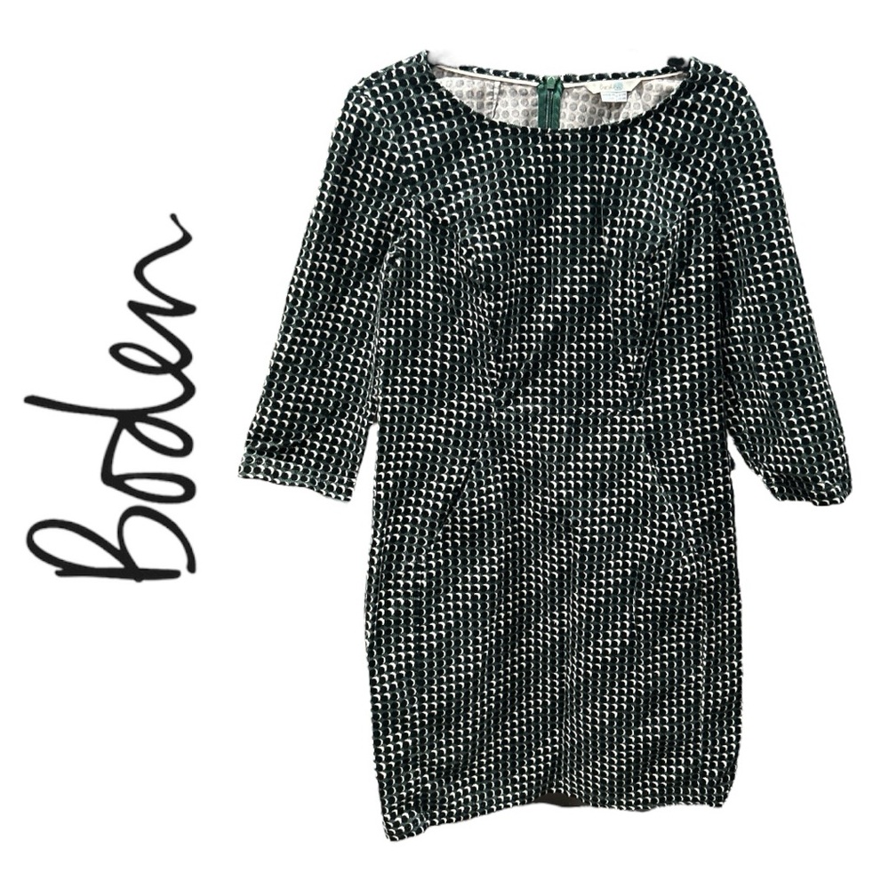 Boden Women’s Retro Geometric Polka Dot Corduroy Dress - Size 8R